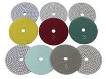 5 Step Super Premium Resin Diamond Polishing Pads for Granite, Marble and Darker Quartz or Engineered Stone