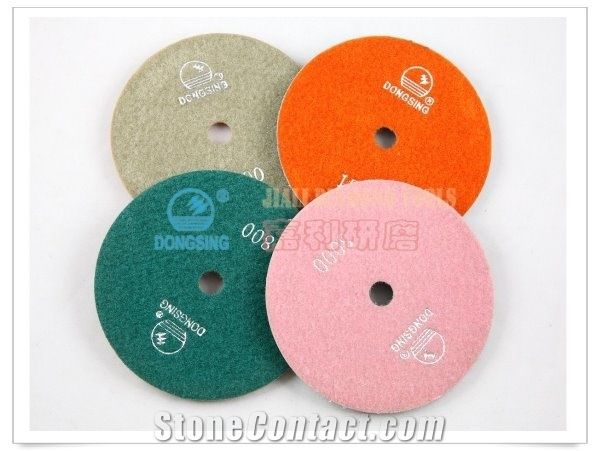 5fp3 - 125mm (5") Floor Polishing Pads for Marble, Granite, Tile, Ceramic and Concrete Floor