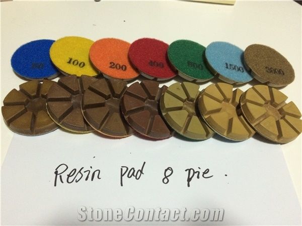 8 Pie Resin Bond Polishing Pad for Terrazzo and Concrete Floor