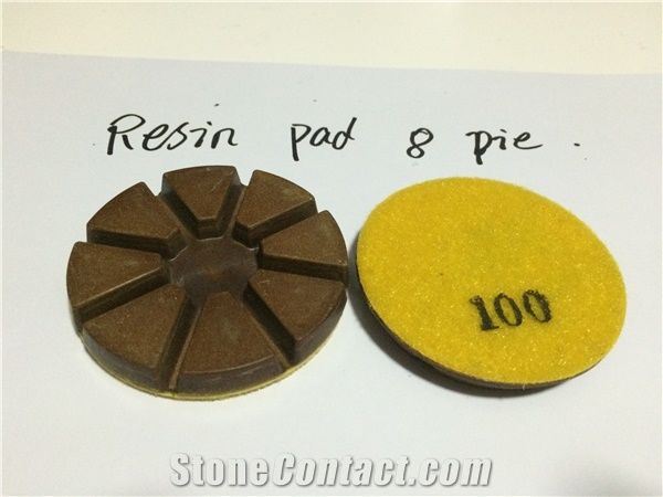 8 Pie Resin Bond Polishing Pad for Terrazzo and Concrete Floor