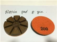 8 Pie Resin Bond Polishing Pad for Terrazzo and Concrete Floor