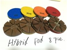 80mm (3") Copper Bond Hybrid Pad for Terrazzo and Concrete Floor 8 Pie
