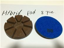 80mm (3") Copper Bond Hybrid Pad for Terrazzo and Concrete Floor 8 Pie