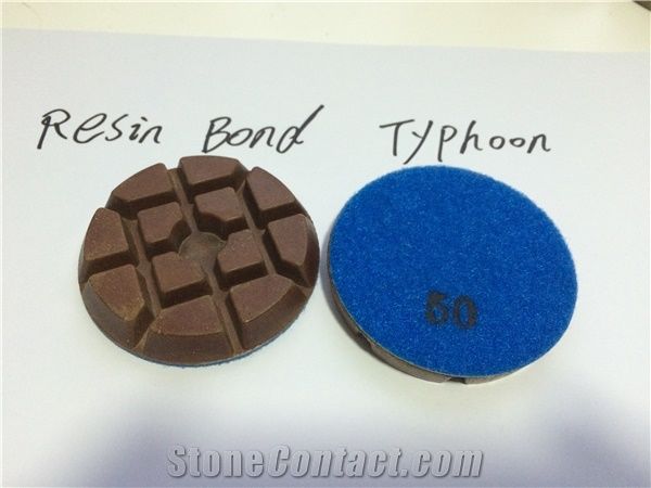 80mm (3") Superior Resin Bond Floor Polishing Pad for Terrazzo and Concrete Floor Typhoon