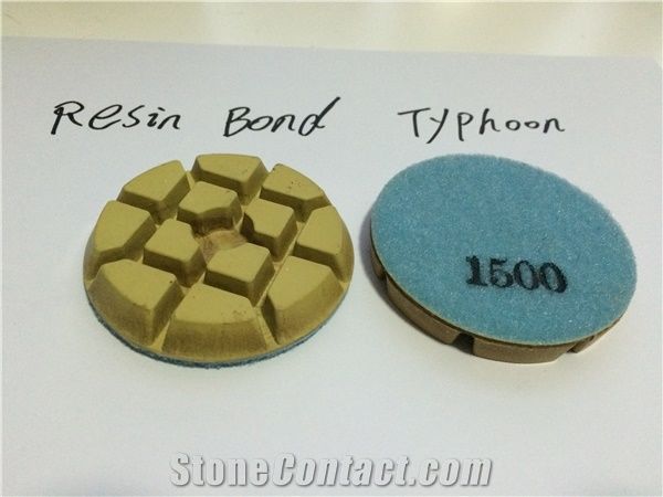 80mm (3") Superior Resin Bond Floor Polishing Pad for Terrazzo and Concrete Floor Typhoon