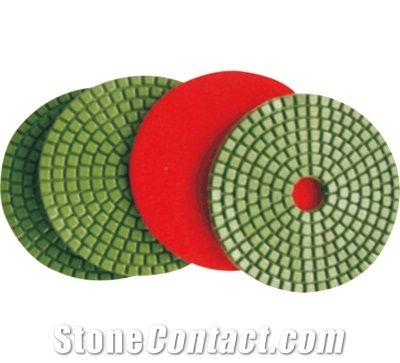 China Best Professional Wet Quartz Engineered Stone Diamond Polishing Pads 100mm