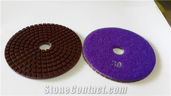 Copper Bond Diamond Polishing Pads Applied to Excellent Fabrication Of Marble, Concrete and Granite