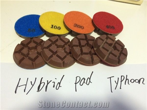 Copper Bond Hybrid Pad for Terrazzo and Concrete Floor Typhoon