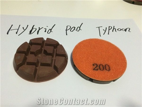 Copper Bond Hybrid Pad for Terrazzo and Concrete Floor Typhoon