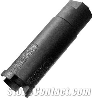 Crown Core Bits with Brazed Strip for Dry Uuse