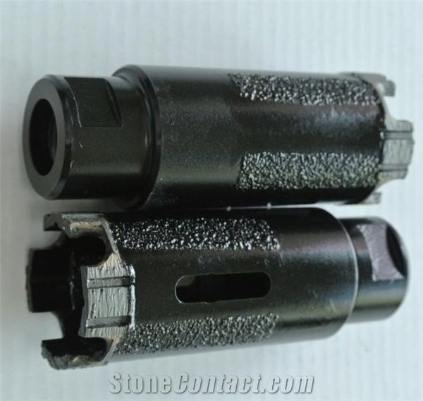 Crown Core Bits with Brazed Strip for Dry Uuse