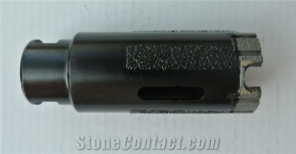 Crown Core Bits with Brazed Strip for Dry Uuse