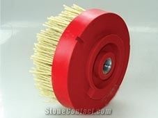 Diamond Abrasive Brush with Snail Lock and M14 or 5/8-11 Thread