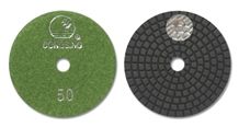Economy Wet Diamond Polishing Pads with Silver Dongsing Logo for Granite, Marble - Ds1 Economy Wet Diamond Polishing Pads with Silver Dongsing Logo for Granite, Marble - Ds1
