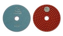 Economy Wet Diamond Polishing Pads with Silver Dongsing Logo for Granite, Marble - Ds1