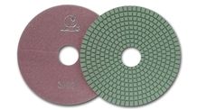 Economy Wet Diamond Polishing Pads with Silver Dongsing Logo for Granite, Marble - Ds1