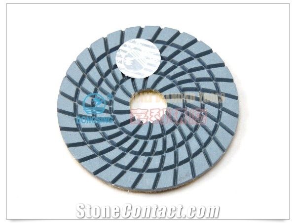Economy Wet Diamond Polishing Pads with Silver Dongsing Logo for Granite, Marble - Ds2