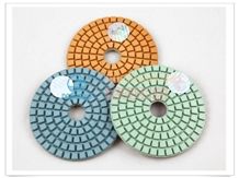 Economy Wet Diamond Polishing Pads with Silver Dongsing Logo for Granite, Marble - Ds2