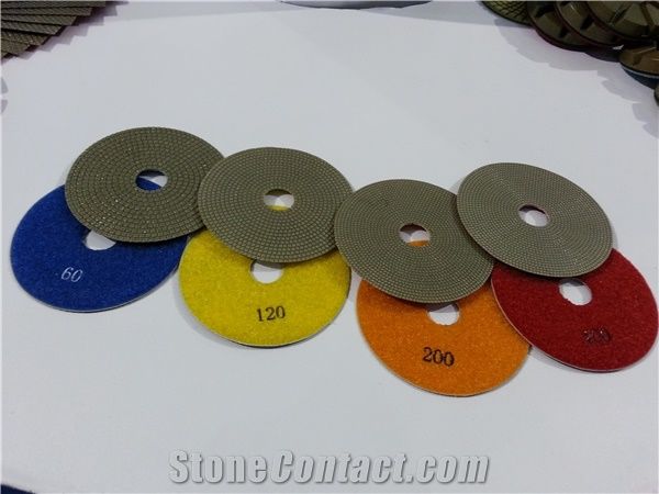 Electroplated Diamond Polishing Grinding Pads for Concrete, Stone, Tile, Wood, Swimming Pool Surfaces