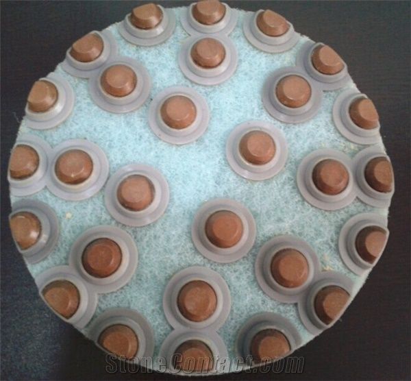 Fiber Pads with Diamond Dot Segment for Concrete Floor