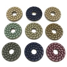 In-Line Machine Edge Tooling / Edge Machine Diamond Polishing Pads Snail Lock Fitting
