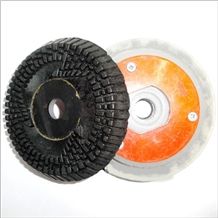 Multi Edge Discs with Snail-Lock for Bullnose Profile for In-Line Polishing Machines