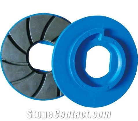 Multi Edge Discs with Snail-Lock for Bullnose Profile for In-Line Polishing Machines
