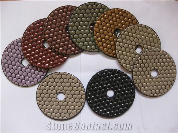 Premium Dry Diamond Polishing Pads Ideal for Use on Granite, Quartz and Harder Marbles