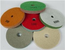 Quartz Rigid Sponge Diamond Polishing Pads for Marble, Quartz Engineered Stone and Concrete