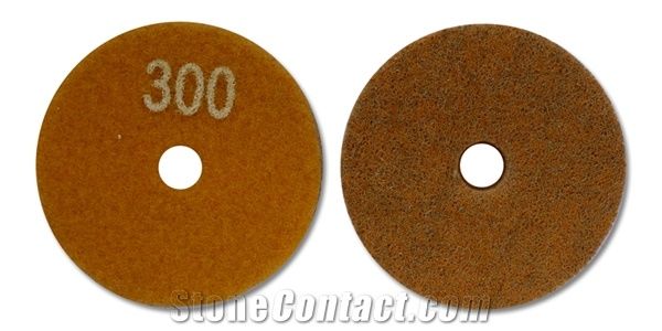 Quartz Rigid Sponge Diamond Polishing Pads for Marble, Quartz Engineered Stone and Concrete