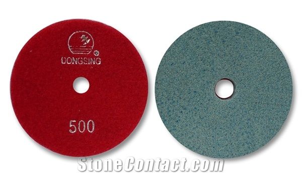 Quartz Rigid Sponge Diamond Polishing Pads for Marble, Quartz Engineered Stone and Concrete