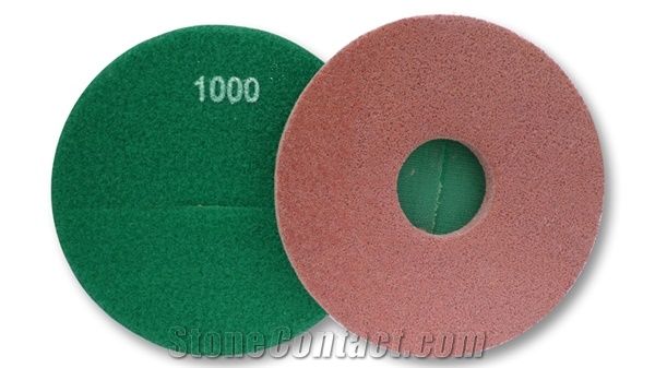Quartz Rigid Sponge Diamond Polishing Pads for Marble, Quartz Engineered Stone and Concrete