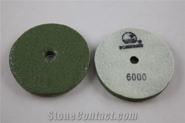 Quartz Rigid Sponge Diamond Polishing Pads for Marble, Quartz Engineered Stone and Concrete