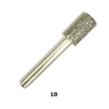 Vacuum Brazed Diamond Burs #10 - Large Cylinder with Flat Tip