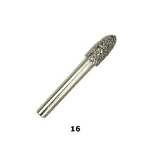 Vacuum Brazed Diamond Burs #16 - Medium Bullet Vacuum Brazed Diamond Burs #16 - Medium Bullet