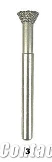 Vacuum Brazed Diamond Burs #3 - Inverted Cone