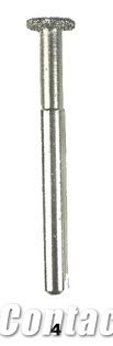 Vacuum Brazed Diamond Burs #4 - Flat Head