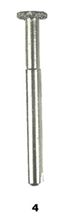 Vacuum Brazed Diamond Burs #4 - Flat Head