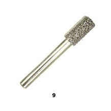 Vacuum Brazed Diamond Burs #9 - Medium Cylinder with Flat Tip