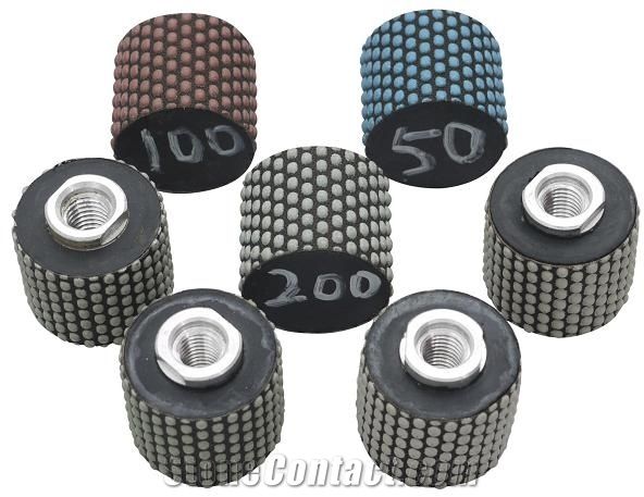 Wet or Dry Diamond Polishing Drum Wheels
