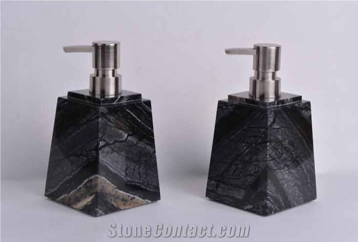 Soap Dispenser Toothbrush Holder Waste Basket