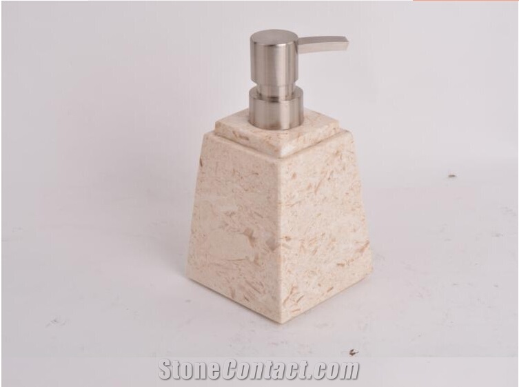 Soap Dispenser Toothbrush Holder Waste Basket