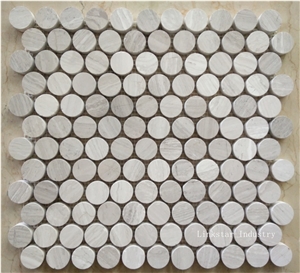 Natural Round Stone Mosaic Art Tiles