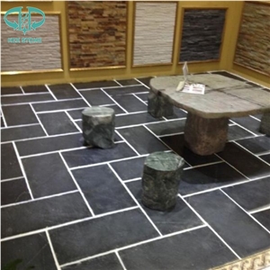 Black Slate Flooring Tiles,Slate Floor Tiles,Slate Stone Flooring,Wall Cladding,Roofing Tiles,Wall Veneer Stone Tiles,Outdoor Wall Tiles,Ledge Stone Siding,Slate Pattern Paving Stone