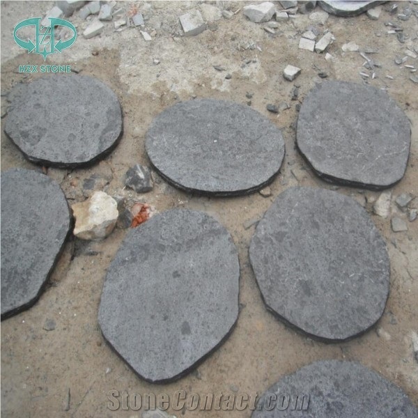 Blue Limestone Random Flagstones, Irregular Flagstones, Blue Limestone Flagstone Patio, Flagstone Courtyard