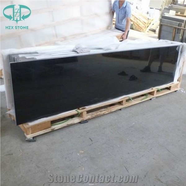 Chinese Absolute Black Granite Countertops,Pure Black Granite Slabs,Black Granite Tiles,Kitchen Countertops,Kitchen Island,Bench Tops,Bar Top,Kitchen Worktops