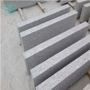 G341 Grey Granite Kerbs, China Grey Granite,China Shandong Laizhou Granite, Steps, Kerbs, Kerbstone, Flamed Grey Granite Kerbstone, Sesame Grey