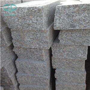 G341 Grey Granite Kerbs, China Grey Granite,China Shandong Laizhou Granite, Steps, Kerbs, Kerbstone, Flamed Grey Granite Kerbstone, Sesame Grey