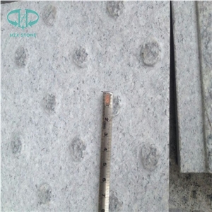 G603 China Silver White Star White Sesame White Bianco Crystal Grantie Flamed Sandblast Tactile Pedestrian Paver Blind Road Paver,Blind Paving Stone