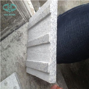 G603 China Silver White Star White Sesame White Bianco Crystal Grantie Flamed Sandblast Tactile Pedestrian Paver Blind Road Paver,Blind Paving Stone